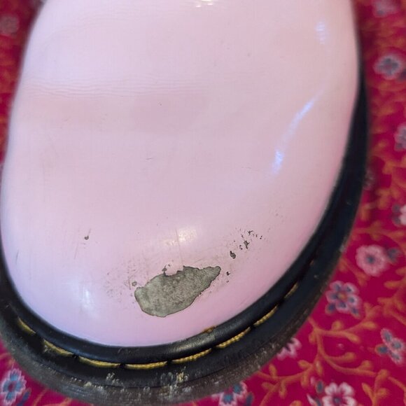 Dr Martens Pink Delany Combat Boots Zipper Lace Up Airwair EU 37 - Picture 7 of 11